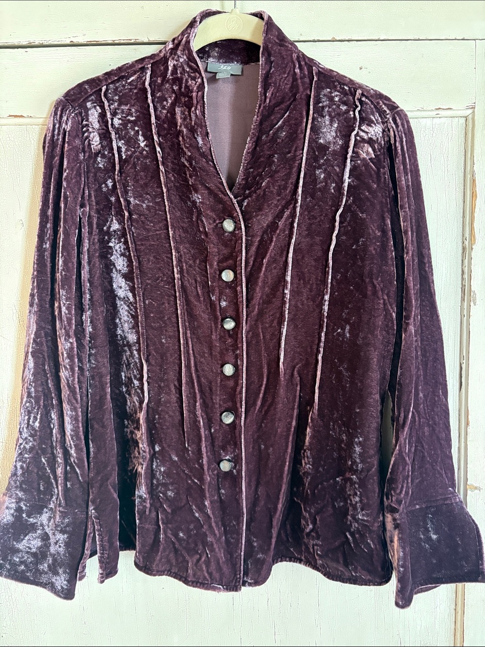 J. Jill Crushed Velvet Blouse
